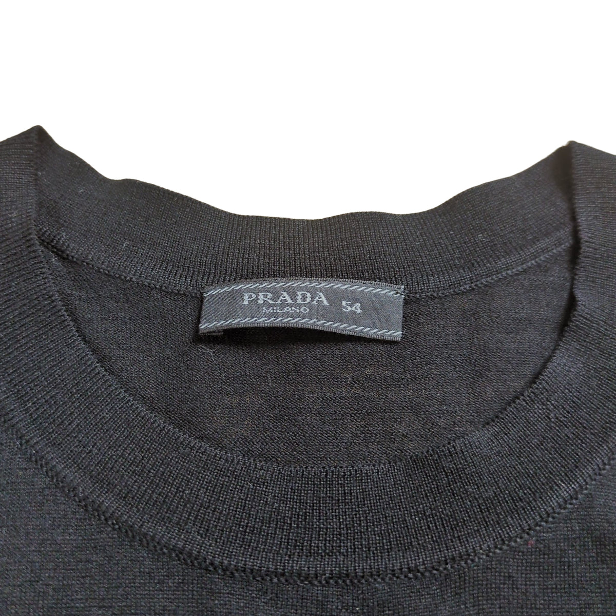 PRADA Logo Embroidered Wool Hoodie Size 54