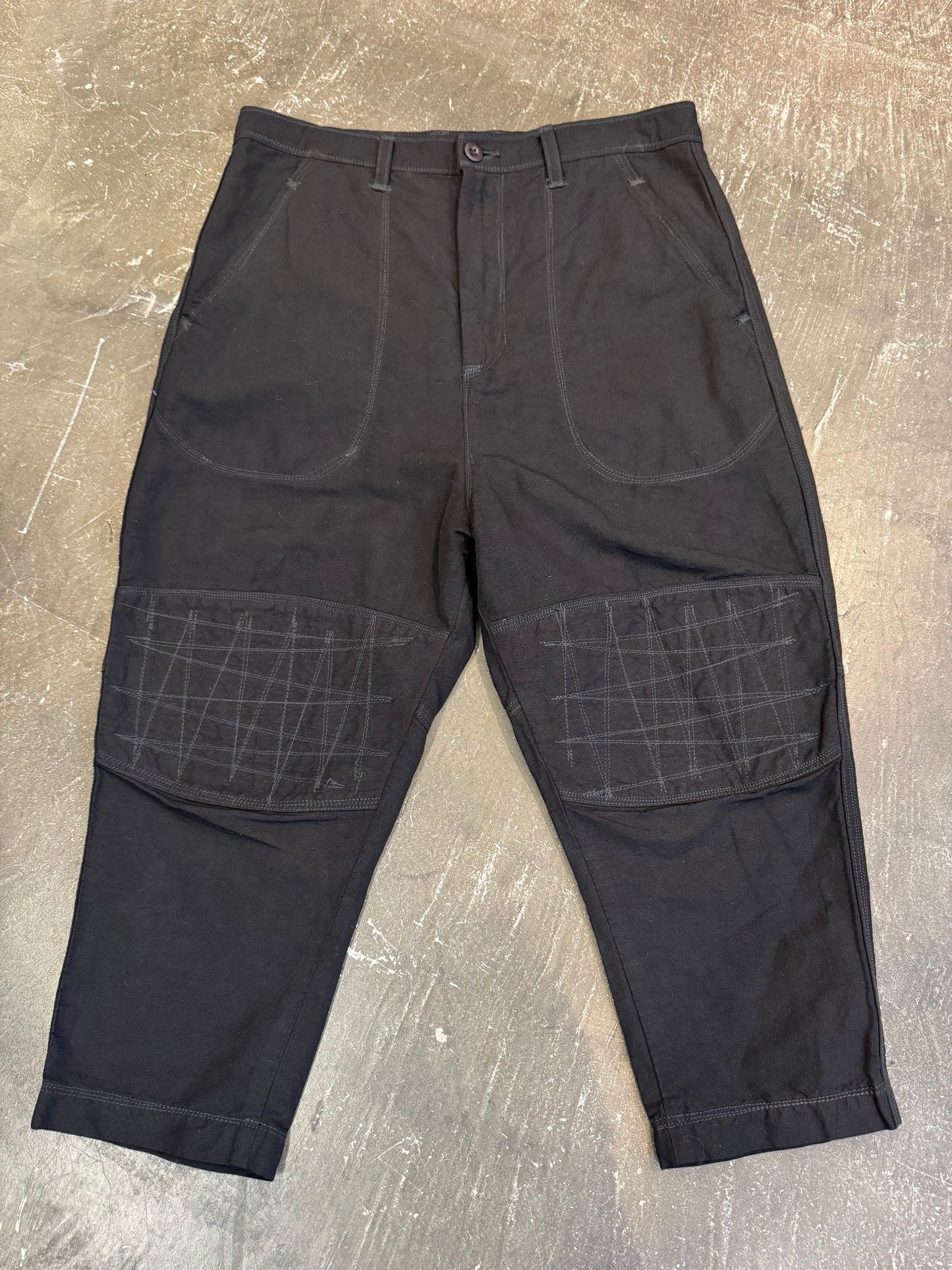 Junya Watanabe Black Nylon-Hemp Pants (2020) Size XS