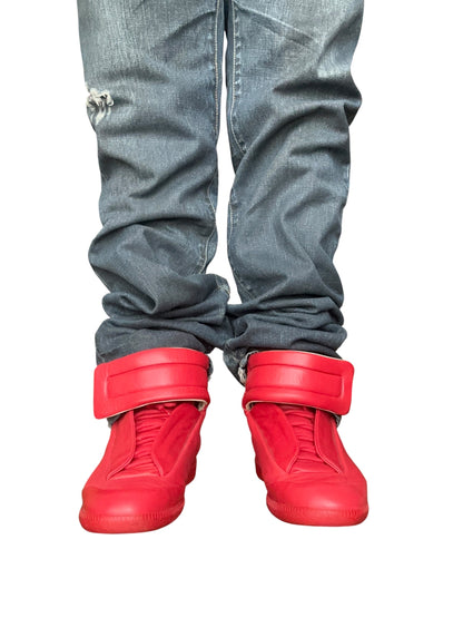 Maison Margiela Red Future Hi-Top Sneakers