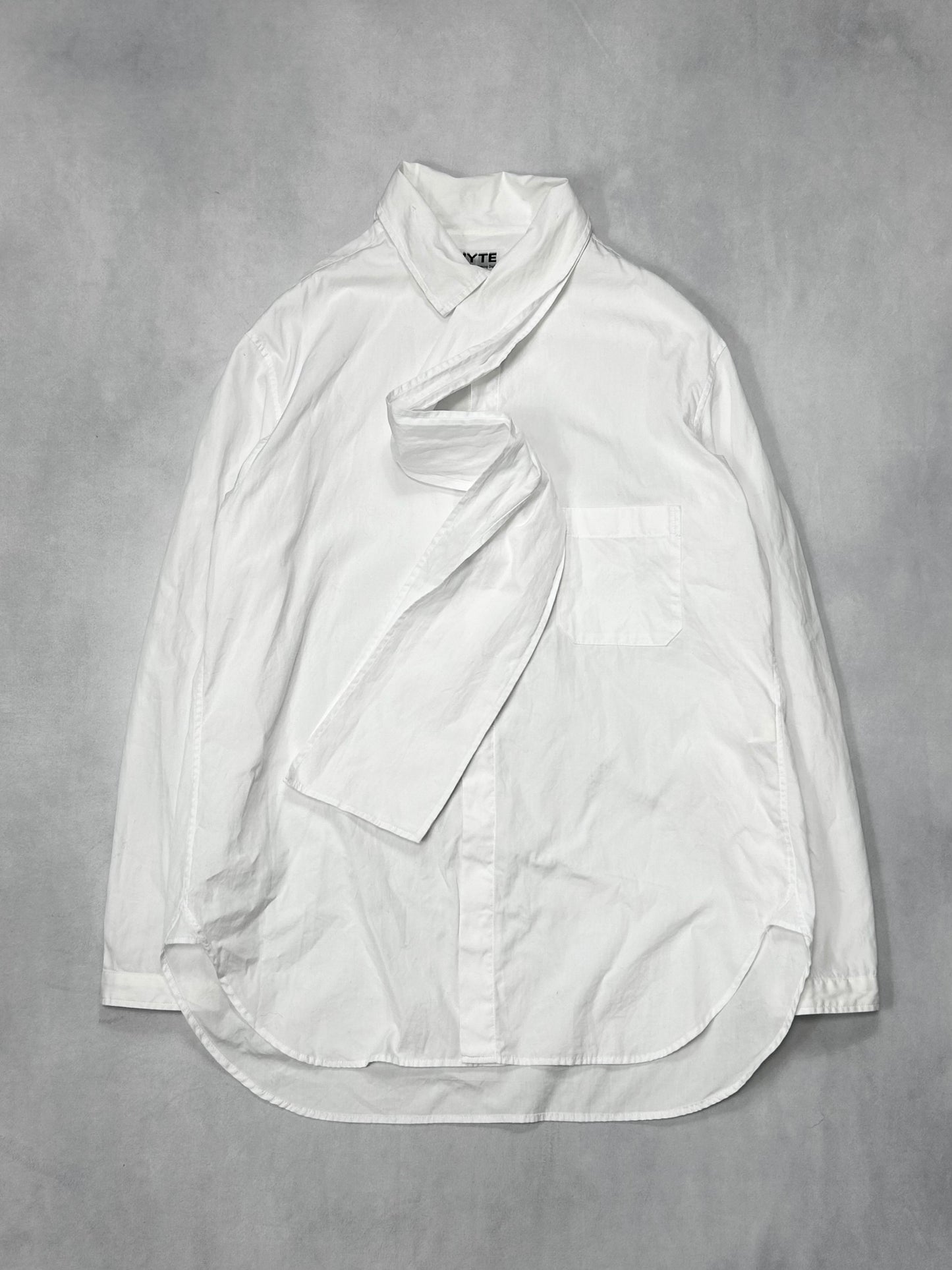 S'YTE Stole Collar Shirt White (SS18) Size 3