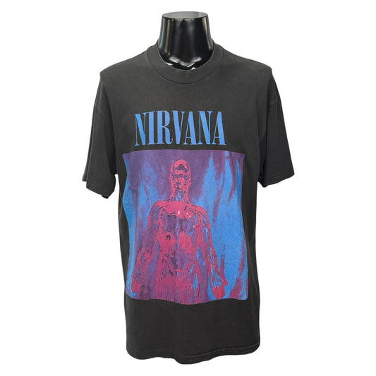 NIRVANA 90s "SLIVER" Vintage Double Sided T-Shirt Size L