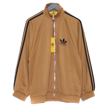 GUCCI × ADIDAS Cotton Jersey Track Jacket Brown Size S