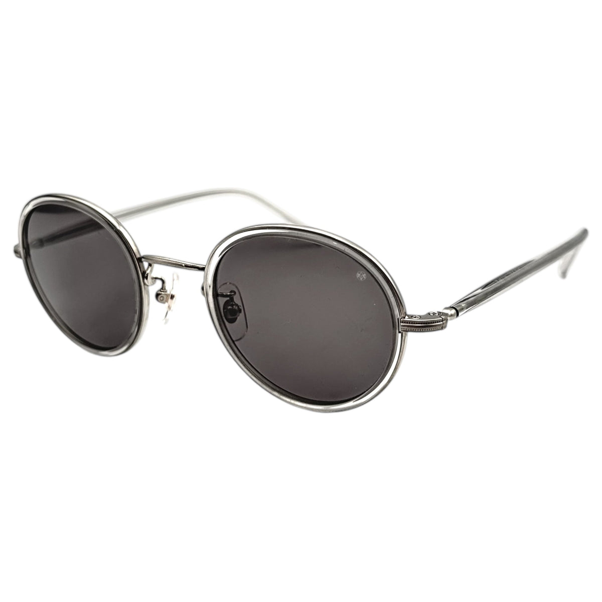 Ayame FOCUS Round Sunglasses Light Gray Size 46□23-145