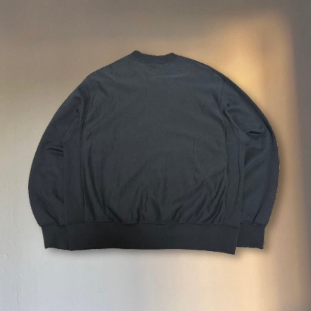 blurhms Charcoal Brown Double Zip Bomber Jacket