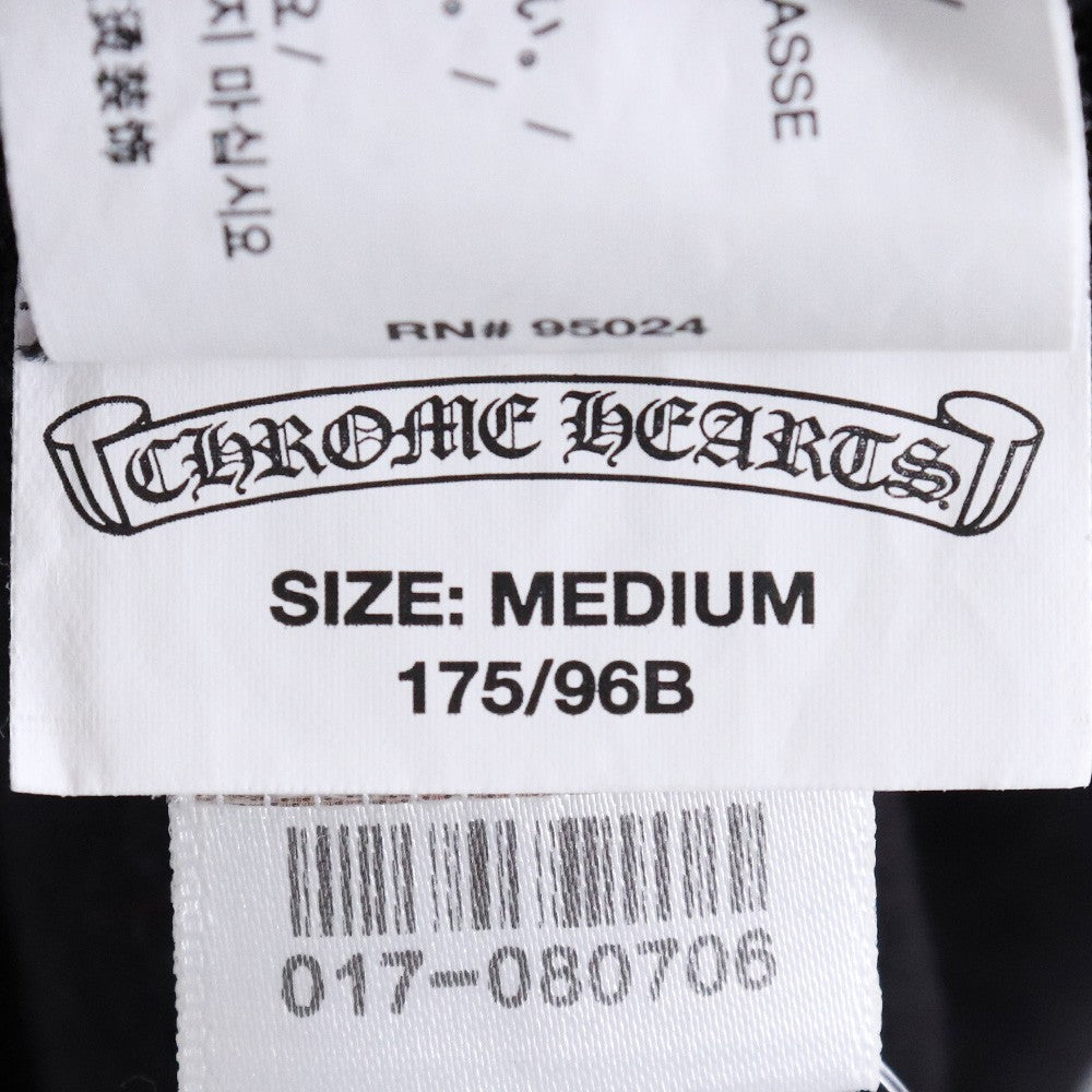 CHROME HEARTS Scroll Label USA V-Neck T-Shirt Black Size M