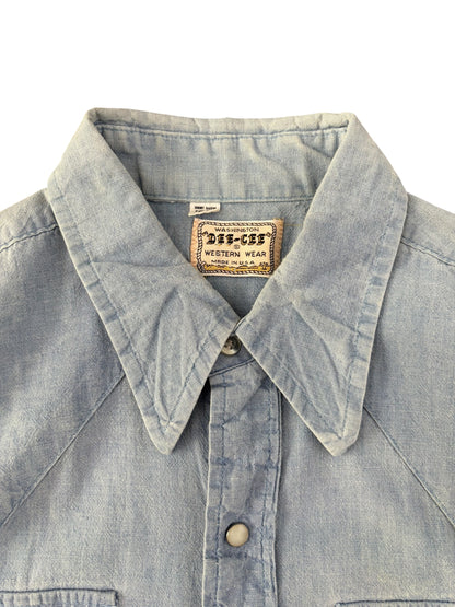 WASHINGTON DEE CEE 70s Vintage Western Chambray Size 16
