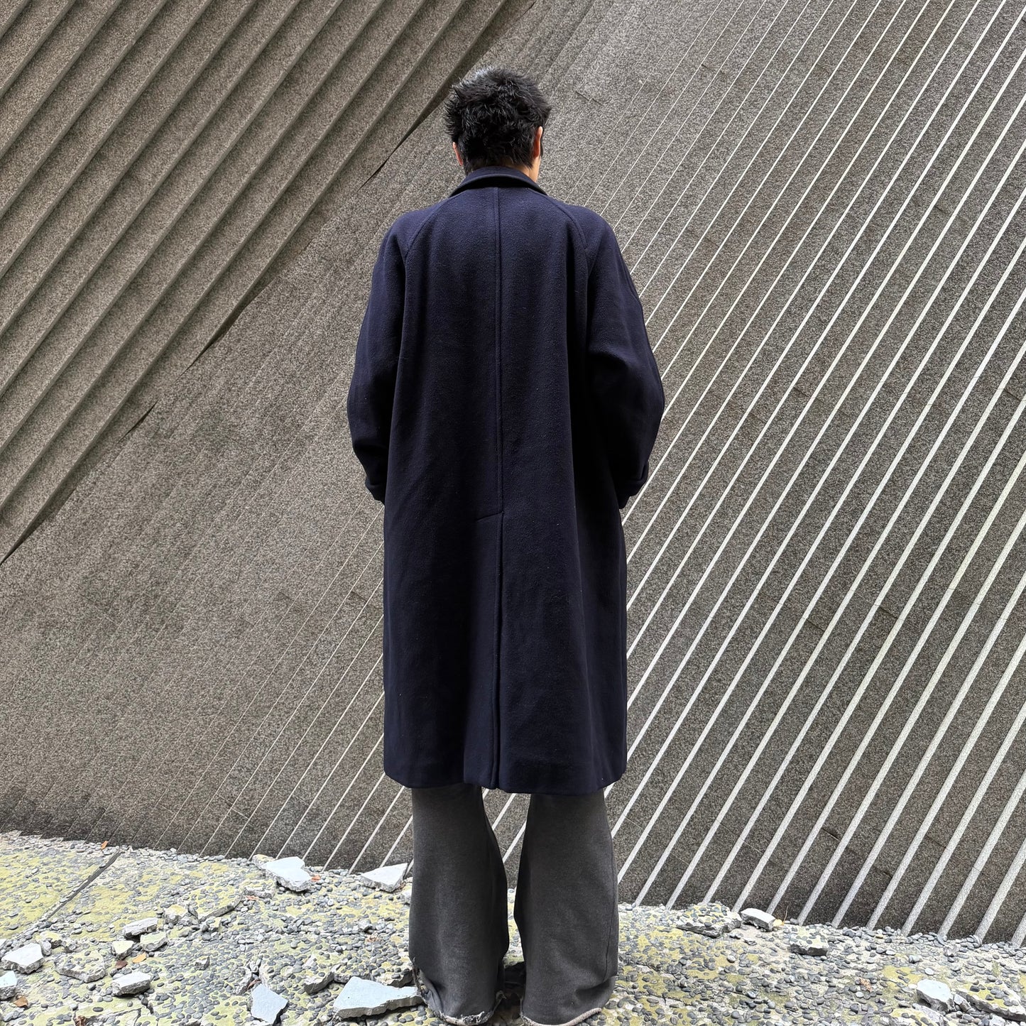 Christian Dior 80s Lambswool Balmacaan Coat