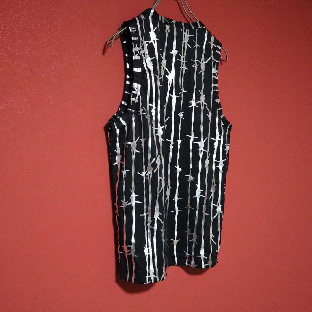 Comme des Garcons 25SS Barbed Wire Print Tank Top Size M
