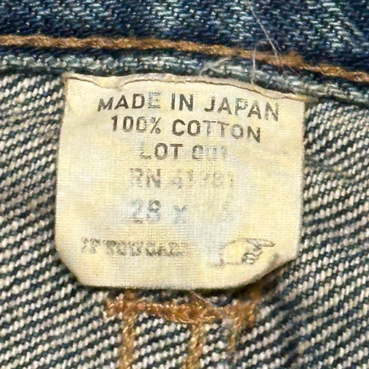 RRL Vintage-Washed Denim Pants Indigo Size W28