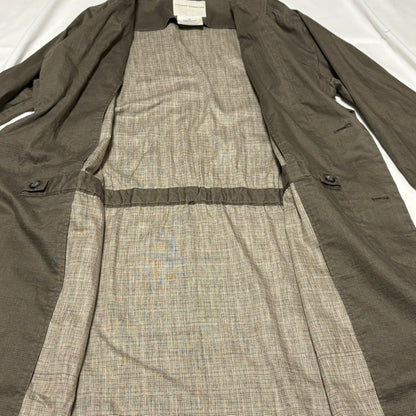 STEPHAN SCHNEIDER Khaki Cotton Balmacaan Coat Size 4