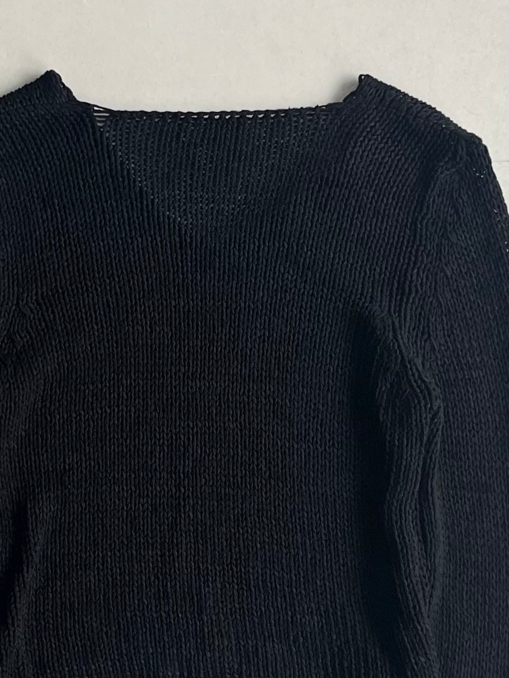 Vintage KristenseN Black Braid Sleeve Shirt Size 2