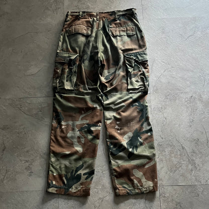 Vintage 90s-00s Paint Military Cargo Pants