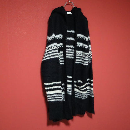 SAINT LAURENT PARIS 22AW Mohair Hooded Cardigan Size L