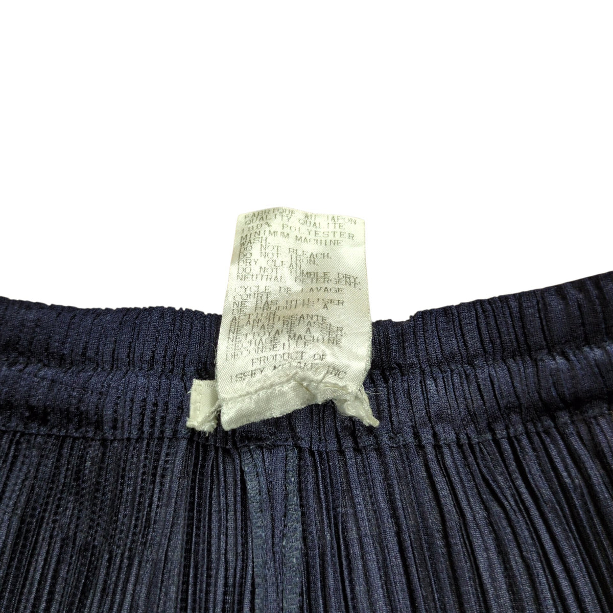 PLEATS PLEASE ISSEY MIYAKE Navy Pleats Straight Pants Size 1
