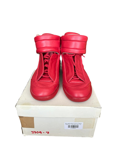 Maison Margiela Red Future Hi-Top Sneakers