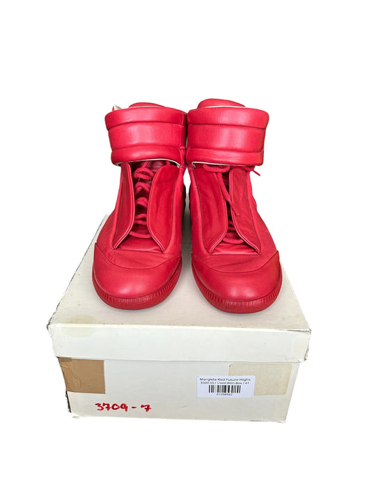 Maison Margiela Red Future Hi-Top Sneakers