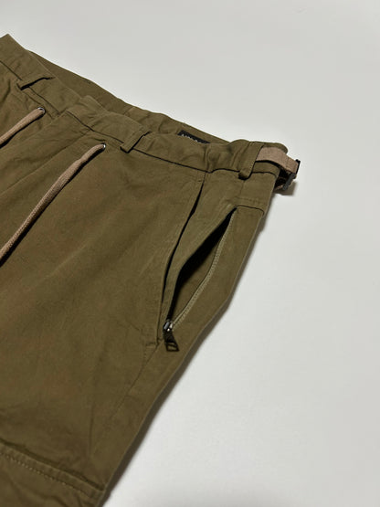 NEIL BARRETT SS03 Cotton Cargo Trousers Khaki
