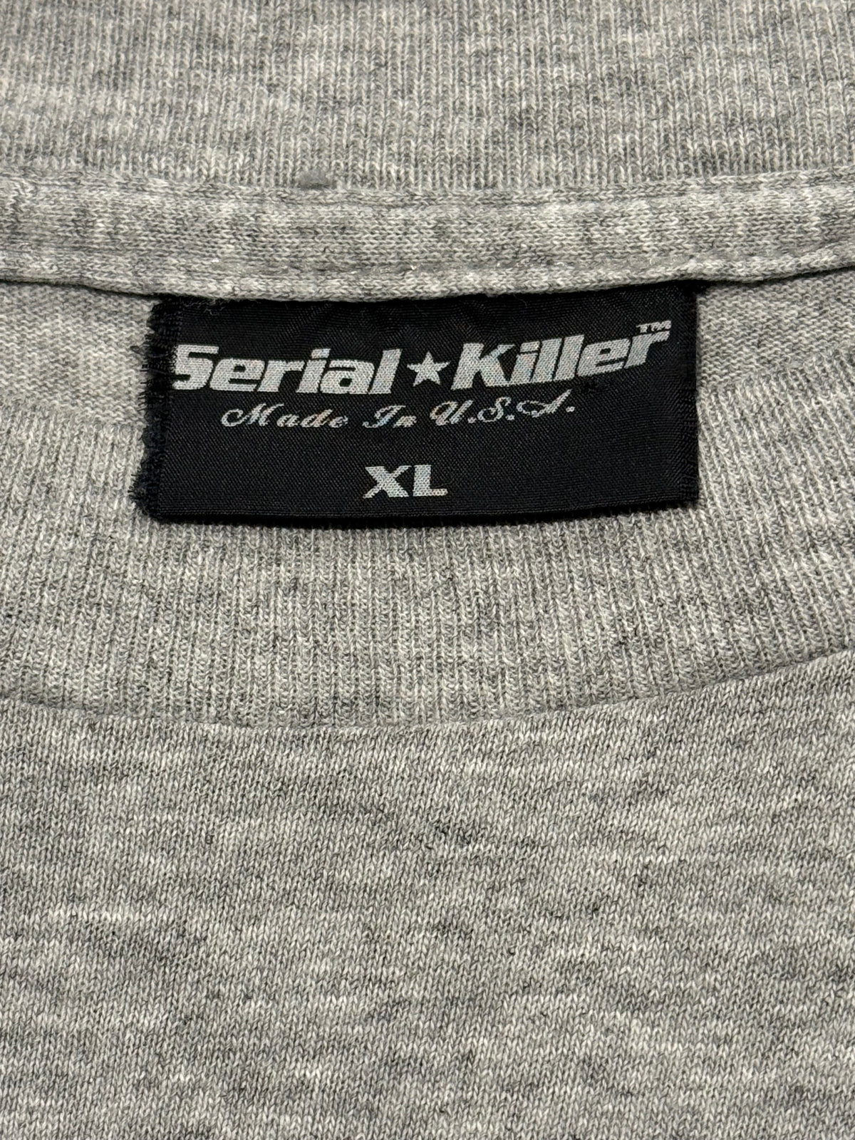 SERIAL KILLER American History X 90s Grey T-Shirt Size XL