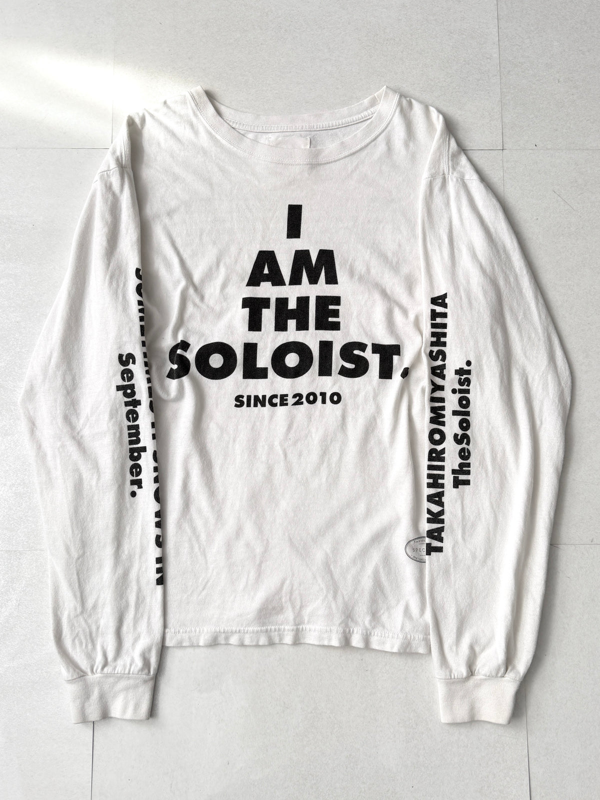 TAKAHIRO MIYASHITA The Soloist Message Design Shirt Cotton