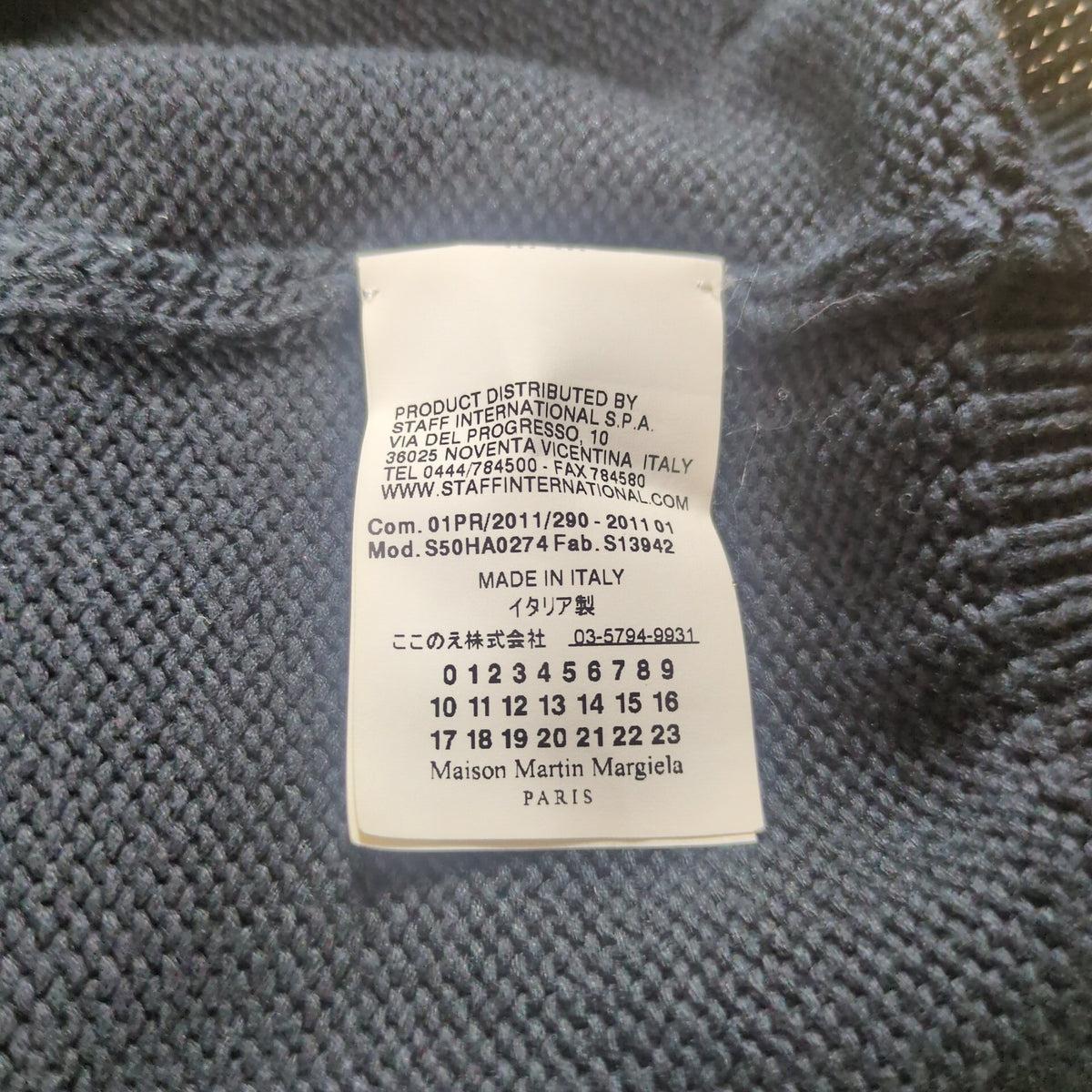 Maison Martin Margiela Mesh Knit Cardigan Black Size S