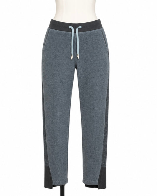 Maison Margiela Gray Knit Split Hem Sweatpants