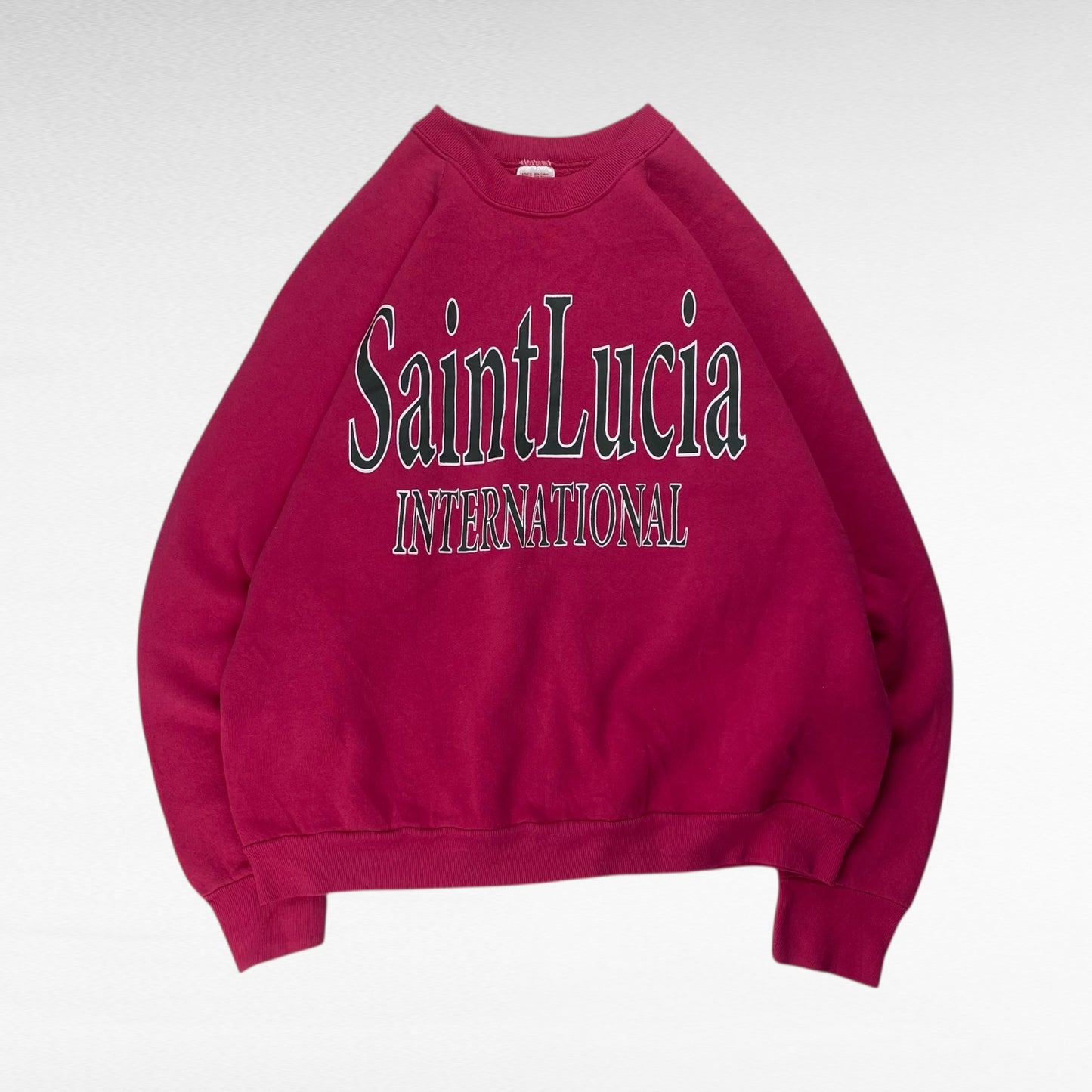 Fruit Of The Loom 90s Sweatshirt Pink Size L