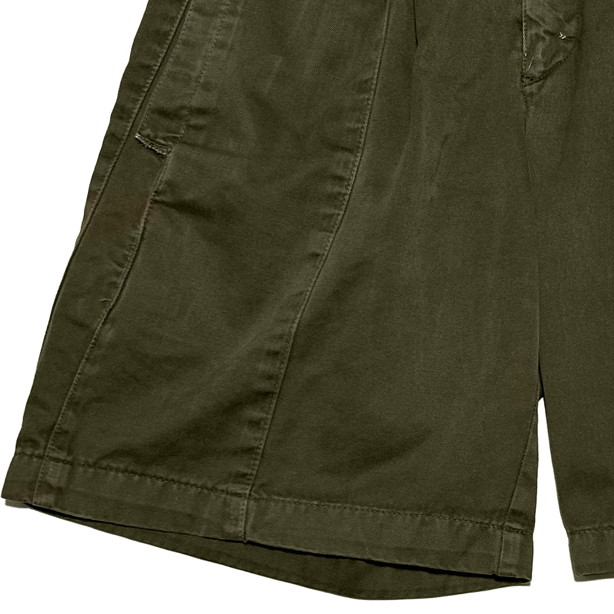 MARITHE FRANCOIS GIRBAUD 80s Pleated Shorts Olive Size 28