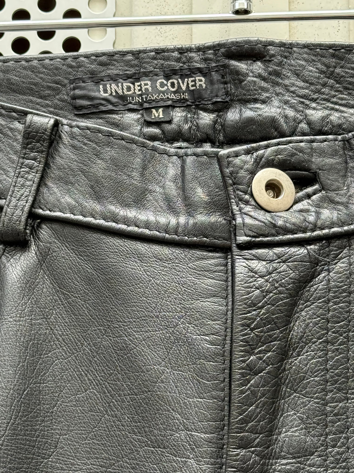 UNDERCOVER leather pants 90s vintage leather pants archive piece Size US 32