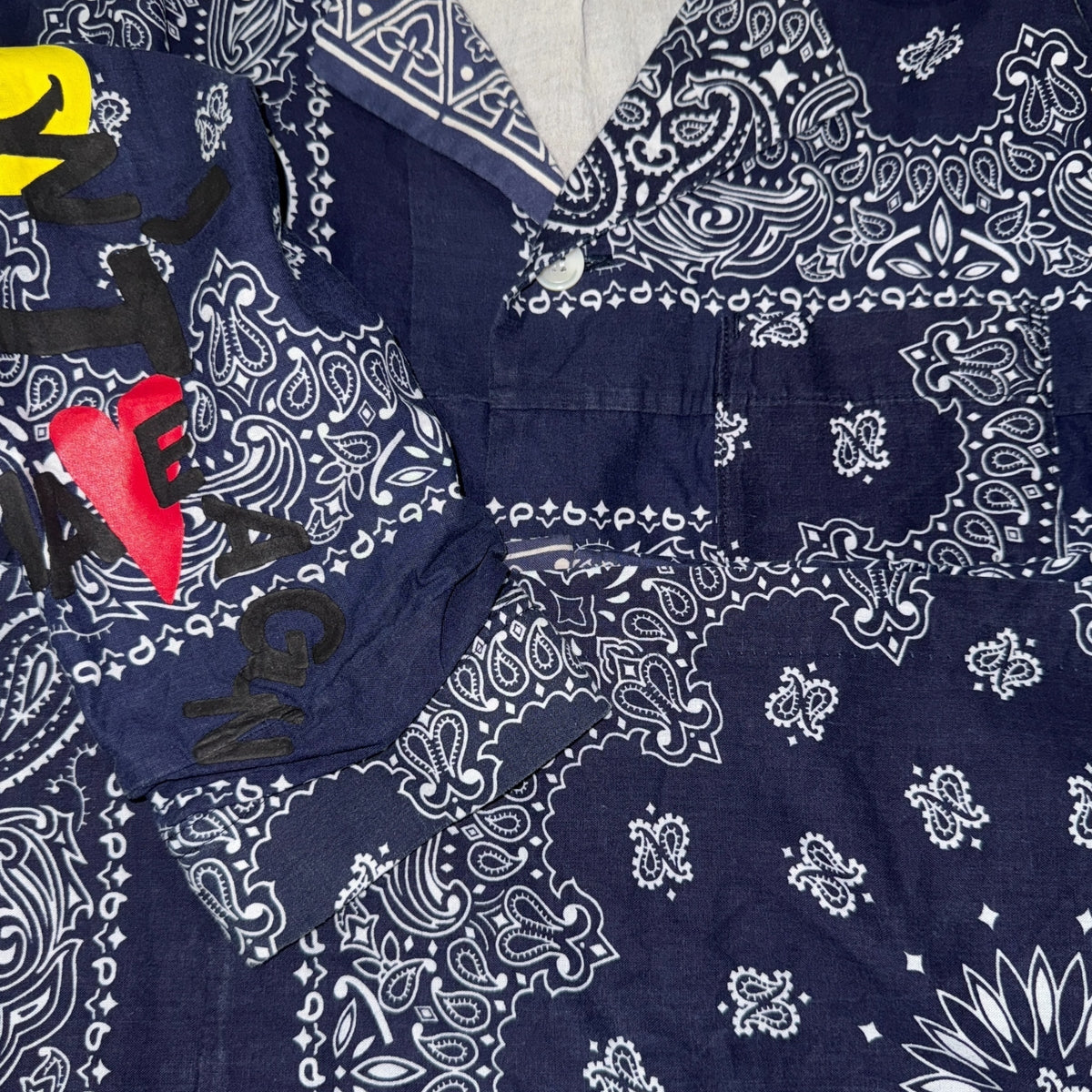 READYMADE BANDANA SLEEPING SHIRT NAVY Size 1