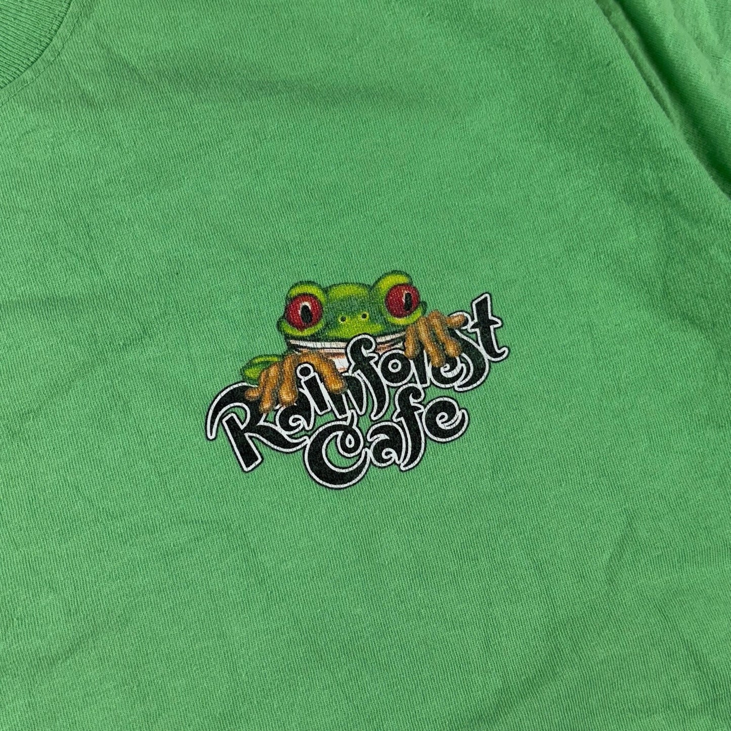 Rainforest Cafe Short Sleeve T-Shirt Green Size XL