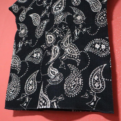 Issey Miyake Paisley All-over Pleated T-Shirt Size FREE