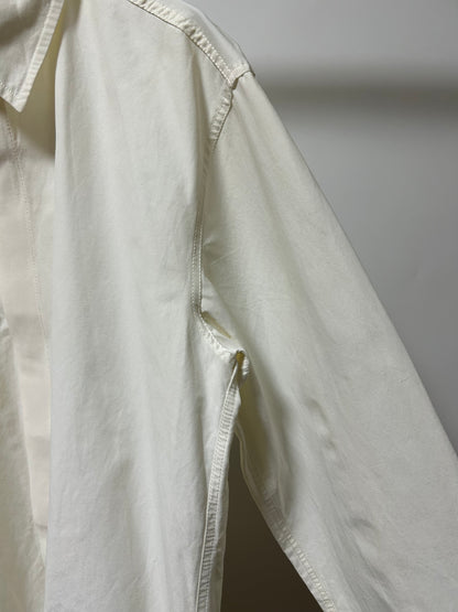 EMPORIO ARMANI 1990s White Velcro Shirt Size 44