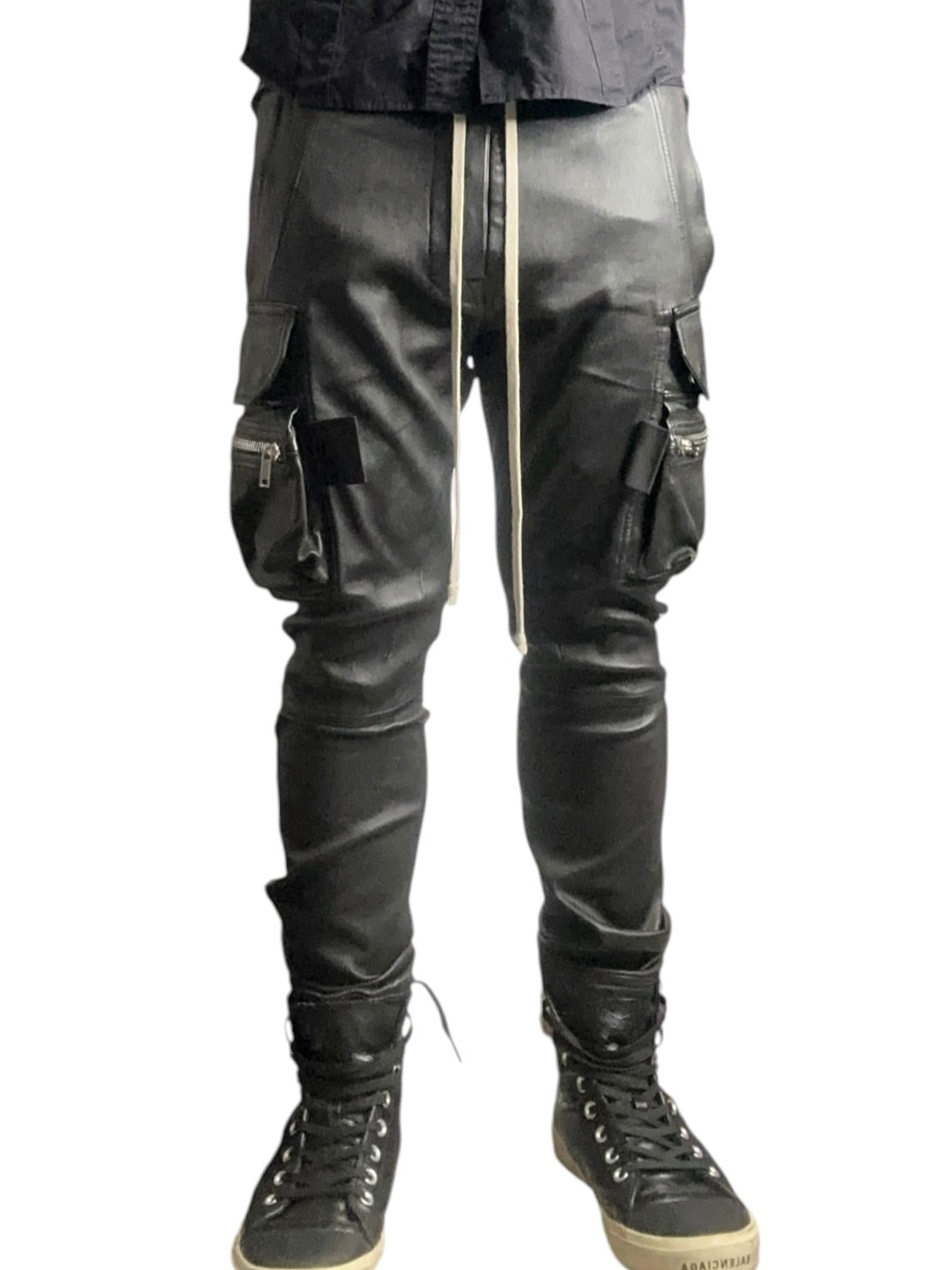 rick owens AW21 Lamb Skin Stretch Mastodon Cargo Pants