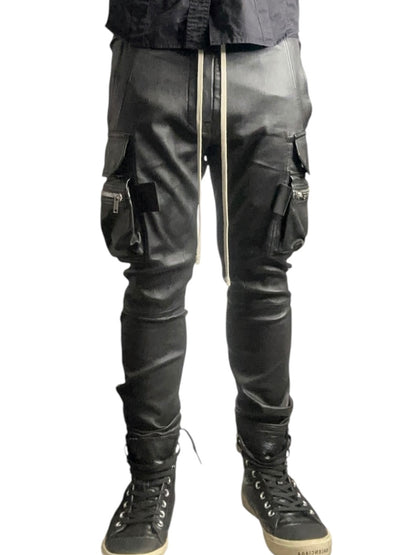 rick owens AW21 Lamb Skin Stretch Mastodon Cargo Pants