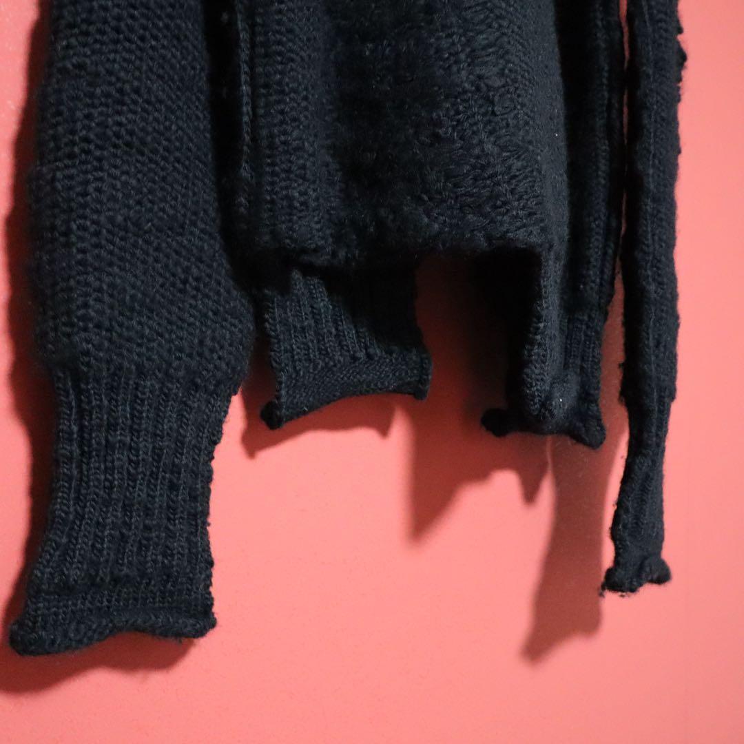 Y's 22AW Asymmetric Deconstructed Wool Knit Size 2