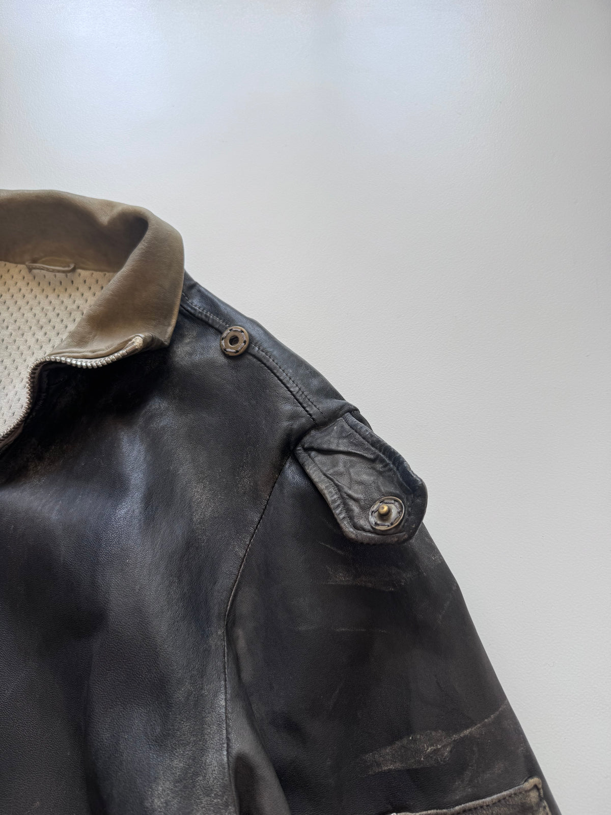 GIORGIO BRATO Leather Jacket Black