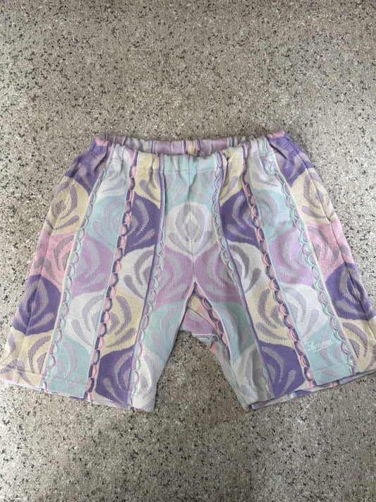 Supreme SUPURWME Abstract Textured Knit Short Pale Size L