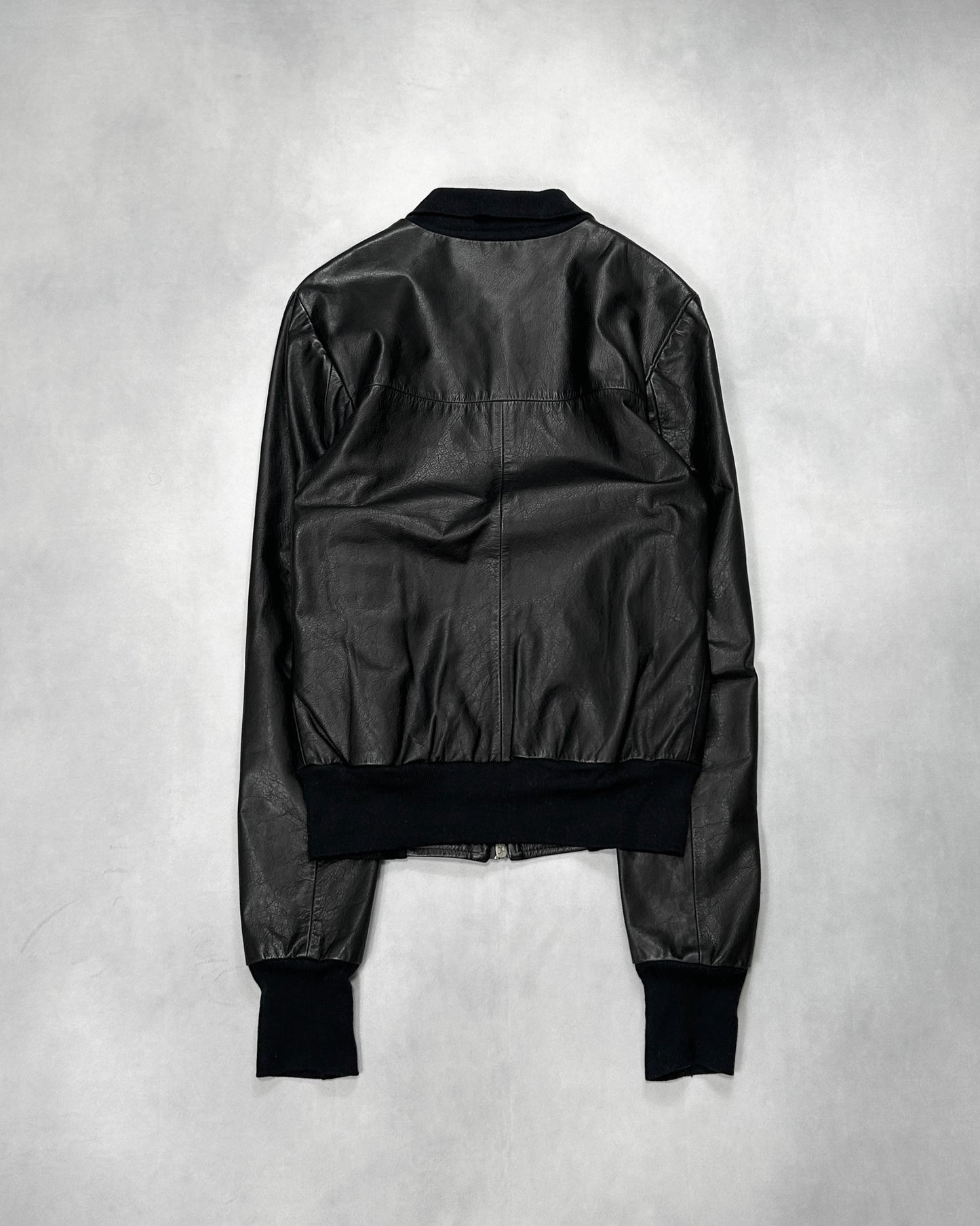 10sei0otto GUIDI Leather Slim Zip Blouson Size 44