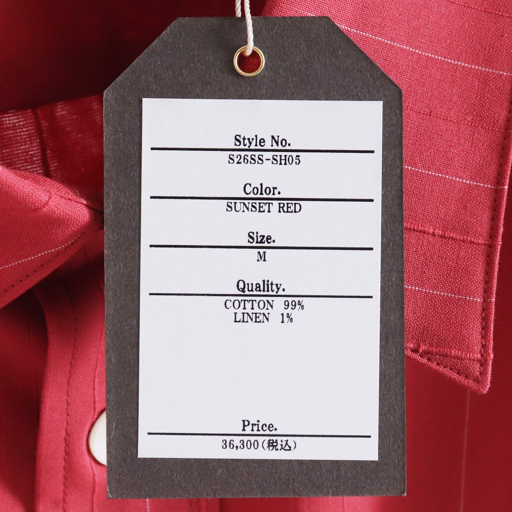 STEAF 26SS Horse Shoer Shirt Red Size M