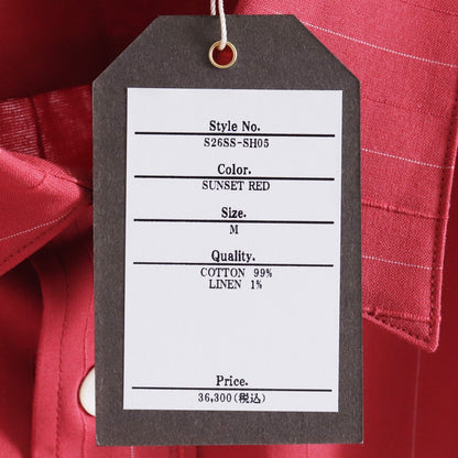 STEAF 26SS Horse Shoer Shirt Red Size M