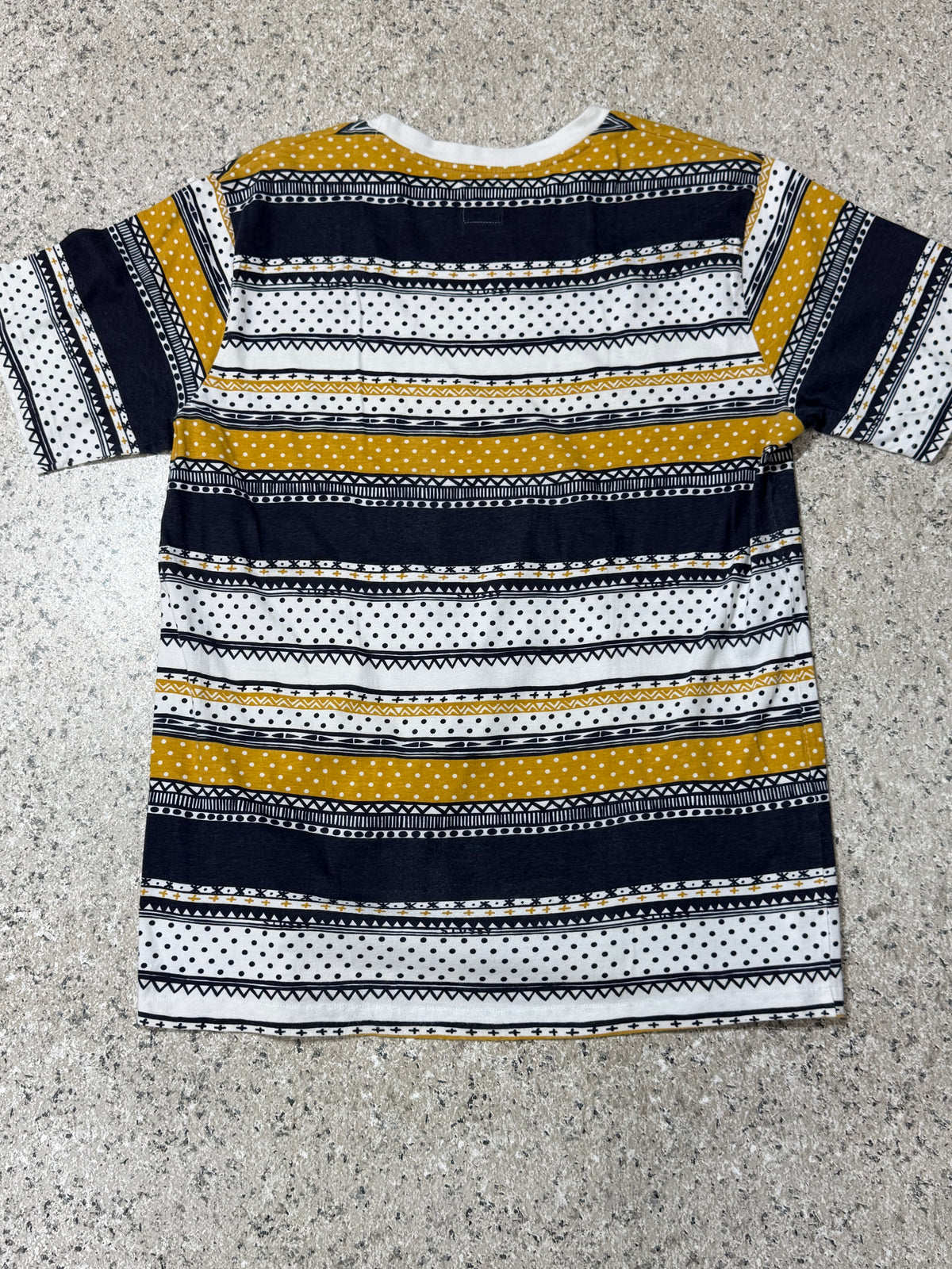 STUSSY TOMTOM Multi-Stripe T-Shirt Size L