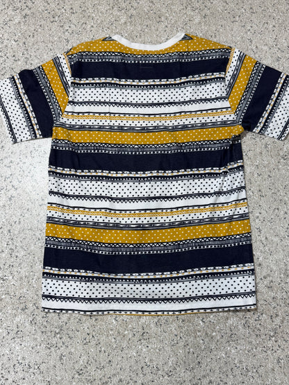 STUSSY TOMTOM Multi-Stripe T-Shirt Size L