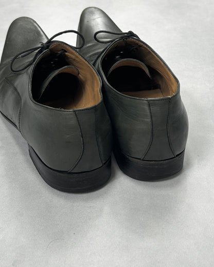 Dolce & Gabbana Plain Toe Leather Derby Shoes Black Size 13