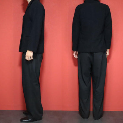 ISSEY MIYAKE WHITE LABEL 02AW Angora Jacket Black Size 2