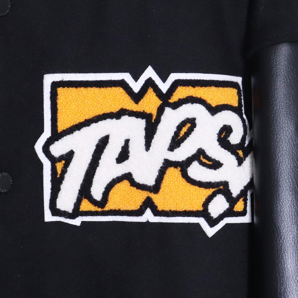 WTAPS New Year's Limited Melton Varsity Jacket Black Size 03