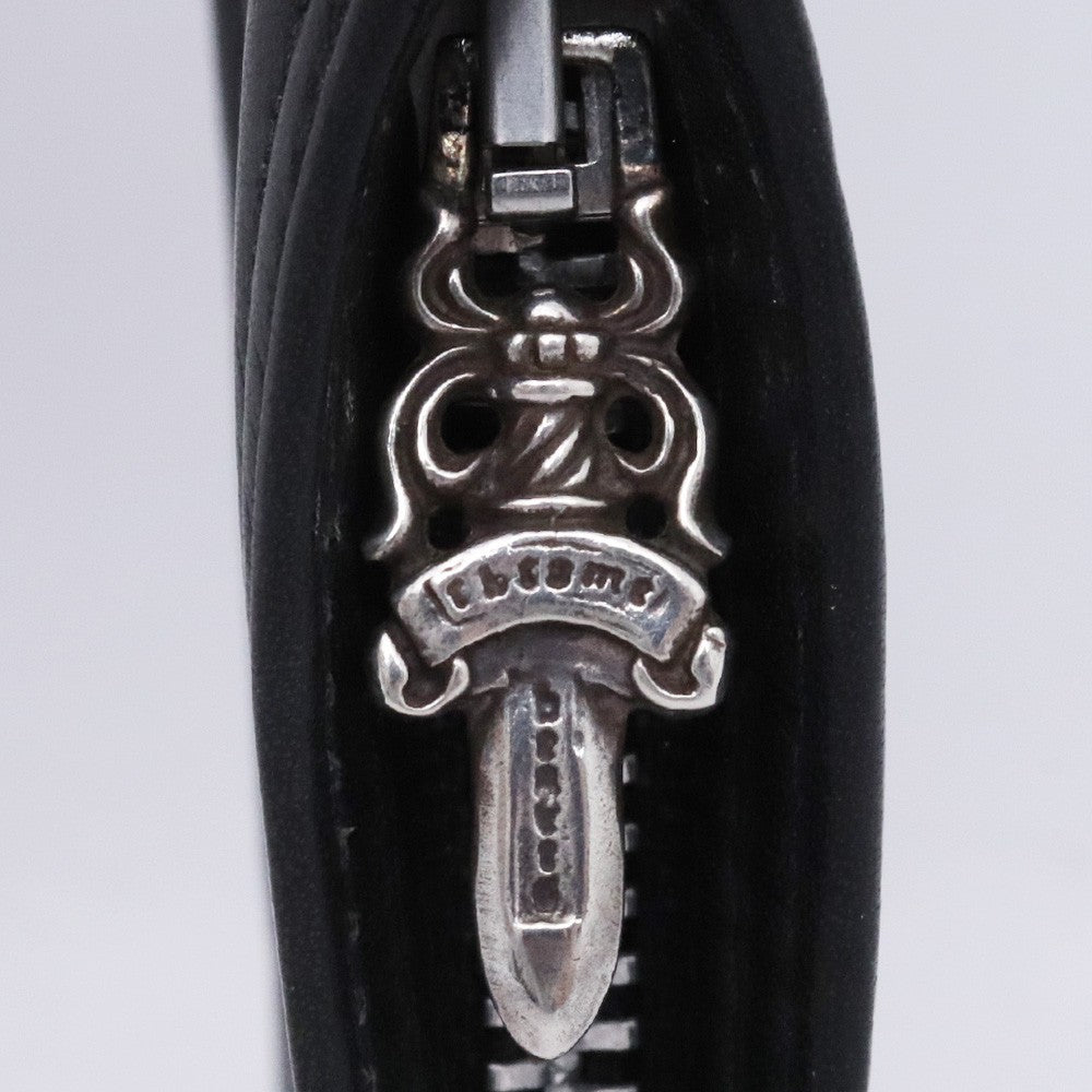 CHROME HEARTS ZPR CHNG PURSE #2 Dagger Purse Black Size F
