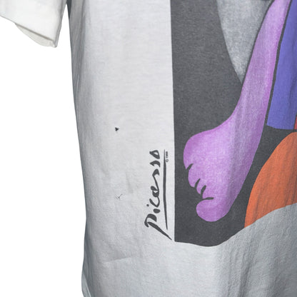 PABLO PICASSO 80s Flowers & Women Art T-Shirt Size L