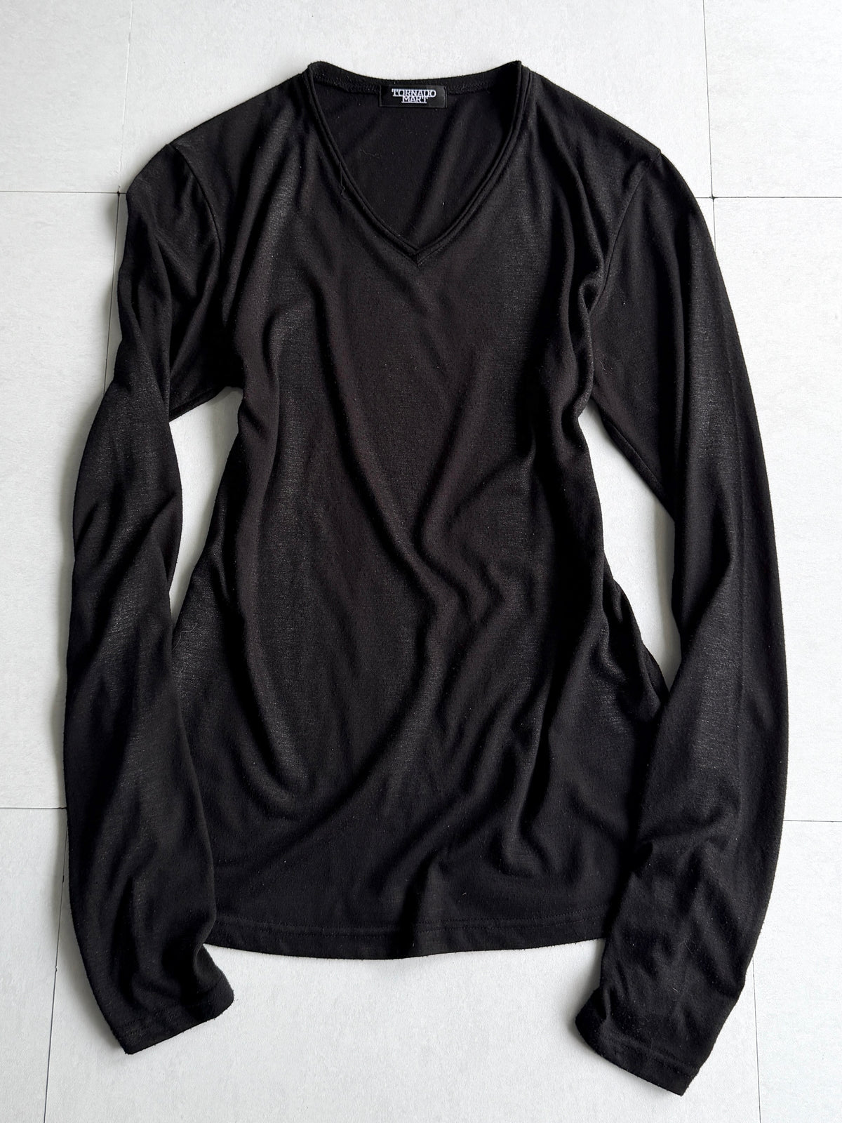 TORNADO MART Glitter Stripe Long Sleeve Shirt