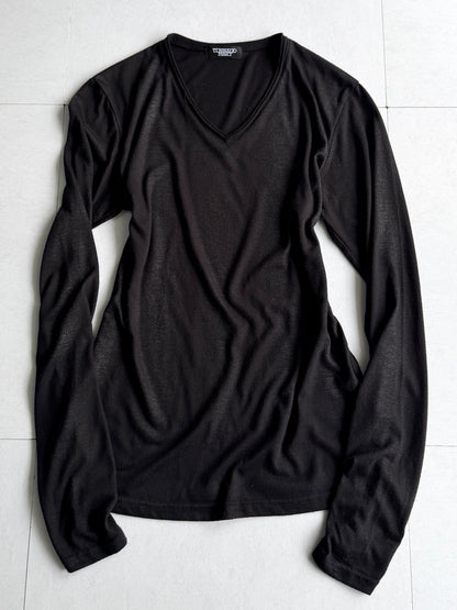 TORNADO MART Glitter Stripe Long Sleeve Shirt