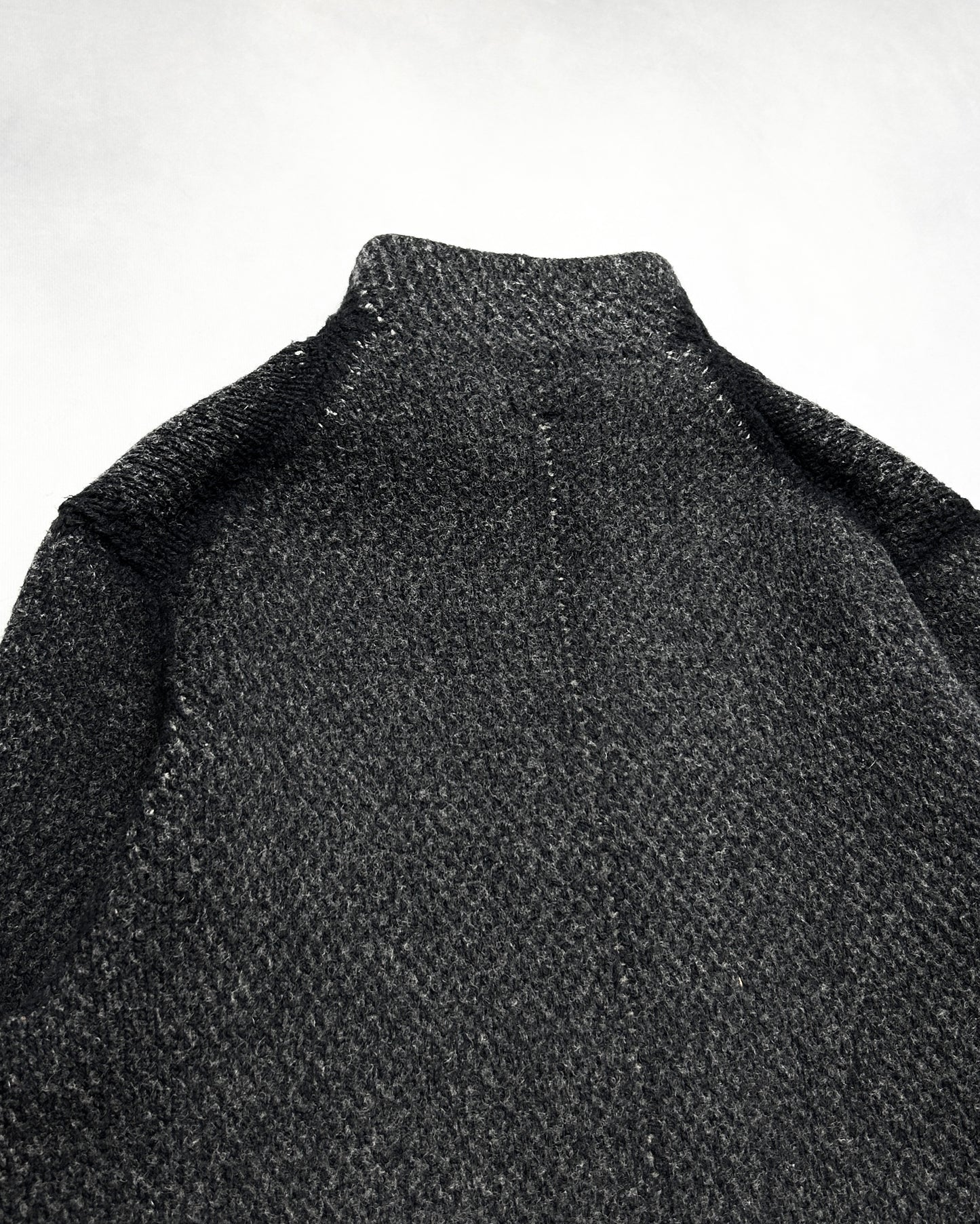 Label Under Construction Zip-Up Intarsia Knit Coat Size M